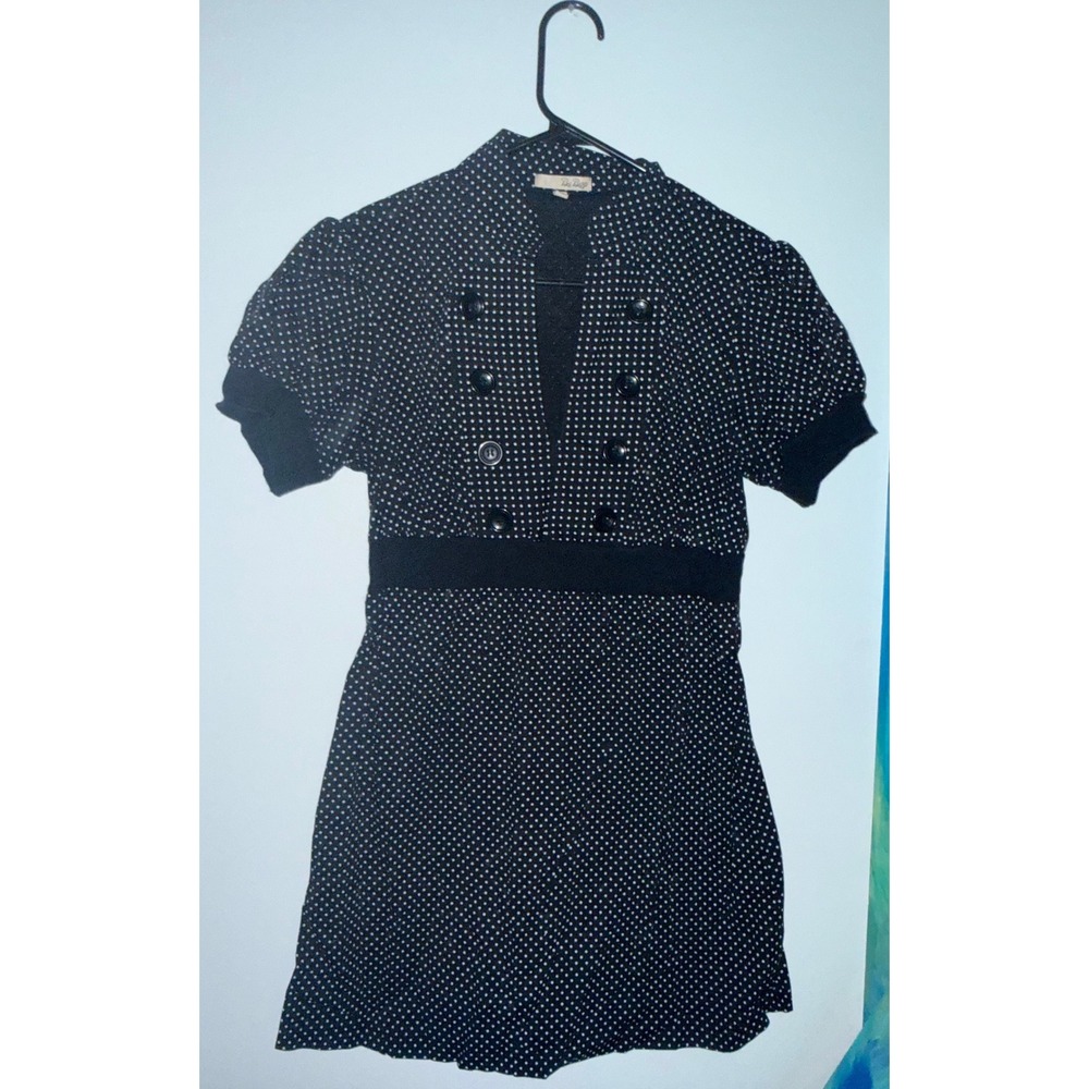 Be Bop Polka Dot Retro Mini Dress Y2K Vintage Shirt Dress Size L